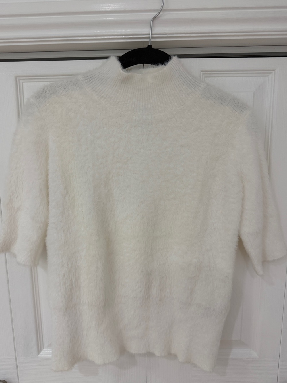 Bailey 44 Cream Plush Mock Neck Sweater